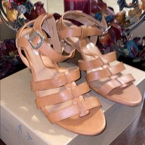 Style & Co Tan Wedged Sandal Size 9.5